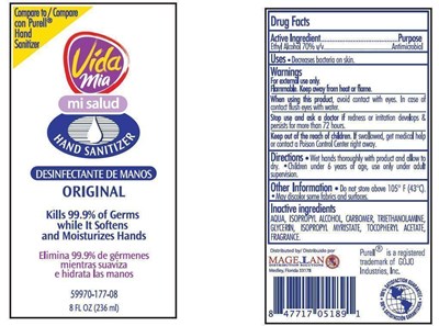 image description - VM Hand Sanitizer (Purell) 8 oz